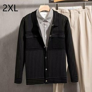 カジュアルシャツ メンズ長袖シャツ メンズ シャツ チェック柄 アウター　オーバーシャツ ワイシャツ　男性服　春秋服 2XL