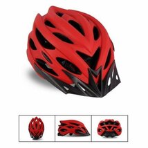 自転車 ヘルメット 通気性良い 衝撃吸収 バイザー付 軽量 高剛性 自転車用 サイクルヘルメット サイクリング 大人 ロードバイク 流線型_画像6