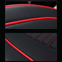 汎用 車用 シートカバー 席マット 運転手席 汚れ防止 前座席 ブラック&レッド_画像4