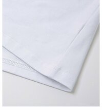 メンズ半袖Tシャツ、カットソー メンズ クルーネック tシャツ 半袖 肌着 インナー 遮熱 抗菌防臭 通気性 涼しい 夏 プリント　ホワイト4XL_画像2