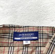 BURBERRY バーバリー　ノバ　チェック　ノースリーブ　シャツ　38 ベージュ_画像4