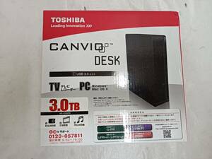 QAZ13056★新品未使用　TOSHIBA　東芝 3.0TB HD-ED30TK　外付けハードディスク　東芝　TV録画　PC対応