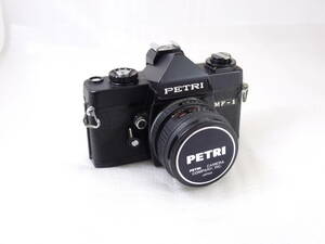 ジャンク PETRI MF-1 フィルム一眼レフカメラ ブラック レンズキャップ付