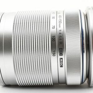 完動美品 OLYMPUS M.ZUIKO DIGITAL ED 40-150mm F4.0-5.6 R Lens シルバー 望遠 ズームレンズ オリンパス マイクロフォーサーズ M4/3 #8507の画像7