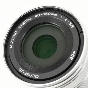 完動美品 OLYMPUS M.ZUIKO DIGITAL ED 40-150mm F4.0-5.6 R Lens シルバー 望遠 ズームレンズ オリンパス マイクロフォーサーズ M4/3 #8507の画像10