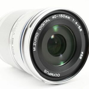 完動美品 OLYMPUS M.ZUIKO DIGITAL ED 40-150mm F4.0-5.6 R Lens シルバー 望遠 ズームレンズ オリンパス マイクロフォーサーズ M4/3 #8507の画像3