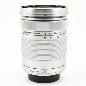 完動美品 OLYMPUS M.ZUIKO DIGITAL ED 40-150mm F4.0-5.6 R Lens シルバー 望遠 ズームレンズ オリンパス マイクロフォーサーズ M4/3 #8507の画像8