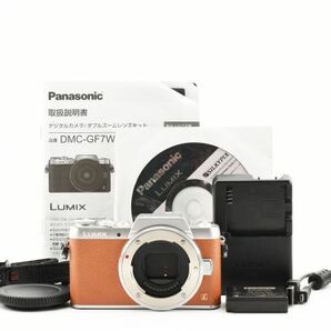 動作良好 Panasonic Lumix DMC-GF7 Brown ブラウン ボディ ミラーレス一眼 デジタルカメラ パナソニック マイクロフォーサーズ M4/3 #8521の画像1