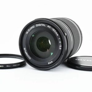 完動品 OLYMPUS M.ZUIKO DIGITAL ED 40-150mm F4.0-5.6 R ブラック 望遠 ズームレンズ / オリンパス マイクロフォーサーズ M4/3 ※1 #0798の画像1