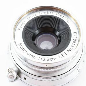 完動良品 Leica Summaron-M f=3.5cm 1:3.5 MF Lens 単焦点 レンズ ライカ ズマロン 35mm M Mount 社外フード,保護フィルター付 ※1 #0826の画像10