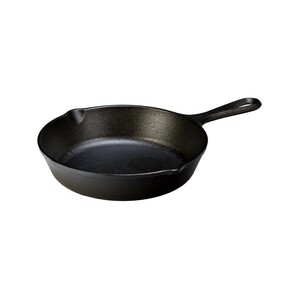 美品★LODGE/ロッジ CAST IRON 8Inch(20.3cm)IH対応 アウトドア スキレット ソロキャンプ 焚き火台 調理器具の画像1