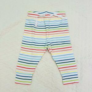 【美品】baby GAP レギンスパンツ ボーダー レインボー 70cm 6-12M