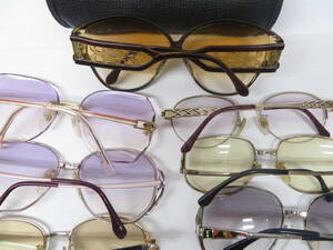 YSL Yves Saint-Laurent glasses frame Vintage sunglasses etc. together 9 point set 