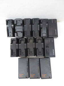 SONY/Panasonic/AIWA/KENWOOD chewing gum battery charger together total 14 piece Junk 