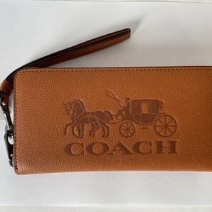 [コーチ] COACH 財布(長財布) C3548 ジンジャー ホース アンド キャリッジ（ストラップ付き）の画像1