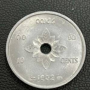 外国コイン ラオス 10セント アルミ貨 10CENTS 1952年の画像4