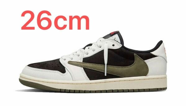 【新品】 Travis Scott × Nike WMNS Air Jordan 1 Low OG "Medium Olive"