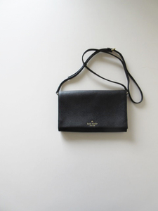 未使用 2023 Kate Spade / ケイト・スペード PWRU004371 ショルダーバック BLACK / 2WAY クラッチ レディース