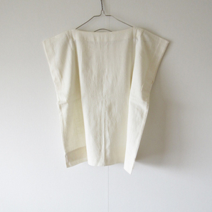 未着用 えみおわす / 白いノースリーブシャツ OFF WHITE / レディース ブラウス カットソー プルオーバーの画像2