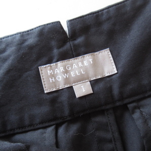 美品 2020 MARGARET HOWELL / マーガレットハウエル 578-0132615 LIGHT COTTON CANVAS I BLACK / スカートの画像5