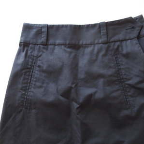 美品 2020 MARGARET HOWELL / マーガレットハウエル 578-0132615 LIGHT COTTON CANVAS I BLACK / スカートの画像4