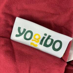 ec414 美品 ディスプレイ品 yogibo ヨギボー ラウンジャー カバーのみ レッド 赤 グレー コットン89% ポリウレタン11% の画像3