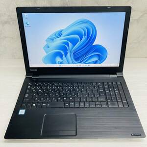 [在庫10台] 東芝 Dynabook B65 Windows 11 Pro 7世代Core i5-7200U 8GB SSD256GB 15.6インチ DVDドライブ