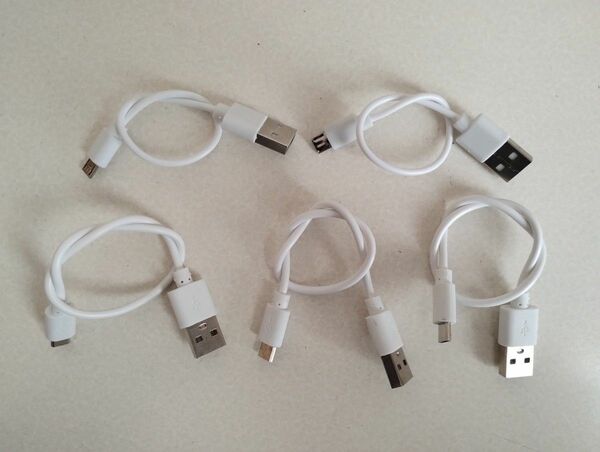 USBケーブル タイプA to マイクロB 5本
