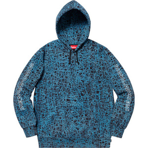 Supreme 19SS Week2 Marble Hooded Sweatshirt Blue Small オンライン購入 国内正規 納品書,タグ付 シュプリーム マーブル パーカー 青 S