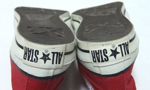 80s USA製 コンバース オールスター ハイカット キャンバス 赤 US4 当て布 22.5cm CONVERSE ALLSTAR HI 1980年代_画像6