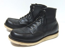 羽タグ REDWING 8179 黒 8E 26cm レッドウィング モックトゥ_画像2