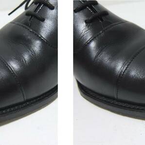 英国製 CHEANEY チーニー ストレートチップ レザーシューズ 黒 ５1/2 革靴の画像4