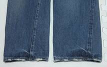 2006年 日本製 LEVI'S LVC 66501-0014 501XX-501 USED加工 デニムパンツ 紺 W31 ローライズ リーバイス BIG E 赤耳_画像6