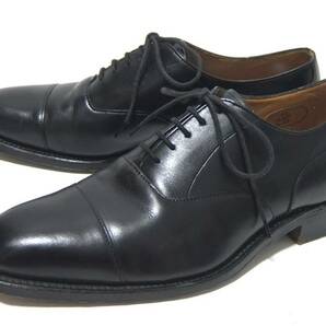 英国製 CHEANEY チーニー ストレートチップ レザーシューズ 黒 ５1/2 革靴の画像2