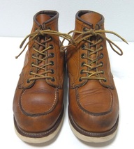 サイド羽タグ REDWING 875 アイリッシュセッター 茶 ７1/2Ｅ 25.5cm レッドウィング モックトゥ_画像3