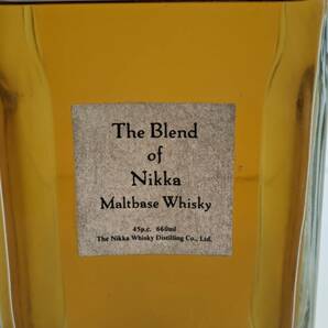 1円〜/未開栓 ★古酒 ★ザ ブレンド オブ ニッカ モルトベース ★The Blend of NIKKA Maltbase Whisky ★特級 660ml 45％の画像4