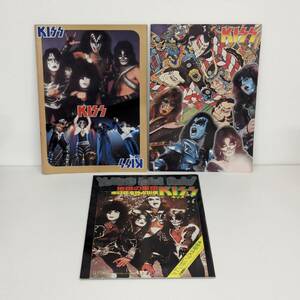 1円〜/KISS キッス　日本公演 パンフレット 1977年 1978年　2冊/ヤングアイドルナウ 1977年4月号/3冊セット