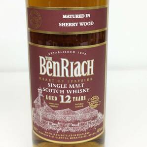 1円〜/未開栓/THE BenRiach ベンリアック 12年 シェリーウッド シングルモルト ウイスキー 700ml 46％ 箱付の画像4