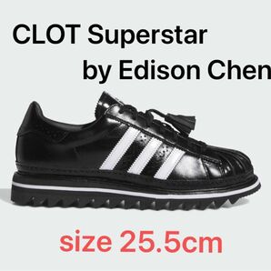 CLOT × adidas Originals Superstar "Core Black" 25.5cm