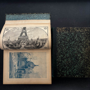 1889年 パリ万博公式ガイド ２巻揃 古書 洋書 歴史 資料 エッフェル塔 の画像1