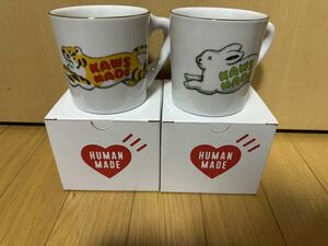 【新品】 2個セット HUMAN MADE x KAWS Made Coffee Mug White ヒューマンメイド カウズ メイド コーヒー マグ ホワイト マグカップ コップ