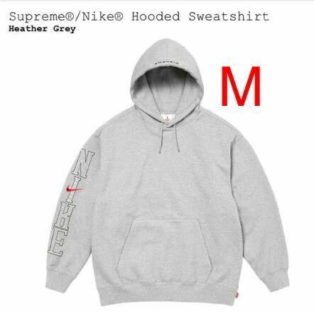 【新品】 24SS M Supreme Nike Hooded Sweatshirt Heather Grey シュプリーム ナイキ フーディー スウェットシャツ ヘザー グレー パーカー