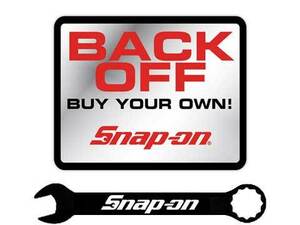 Snap-on（スナップオン）警告 メッセージ ステッカー「BACK OFF DECAL」