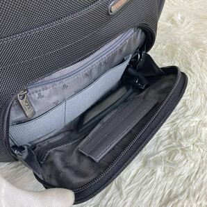 【極美品】TUMI トゥミ メンズ リュック バックパック キャンバス ブラック 黒 通勤通学 ビジネス A4収納可能 ショルダーバッグ 22182D4の画像8