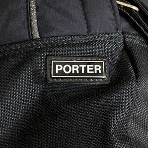 【極美品】PORTER ポーター メンズ リュック バックパック ショルダーバッグ ブラック 黒 ビジネス A4収納可能 大容量 レジャー キャンプ の画像4