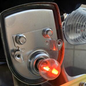 高鮮度LEDs25 テールダブル球バルブ 赤 電球型 LED 電球型ダブル球 DC12V 2個 ポジションウインカー ブレーキ テールランプ モンキーシャリの画像3