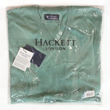 【hlsw14】新品　HACKETT LONDON ハケット ロンドン 薄手コットンセーター 定価22,880円 サマーセーター Vネック ライトグリーン緑 ゴルフ_画像2