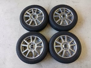 『psi』 TOPY 14インチ × 4 1/2J PCD100 4穴 アルミホイール ＆ ダンロップ 155/65R14(75Q) スタッドレスタイヤ4本セット