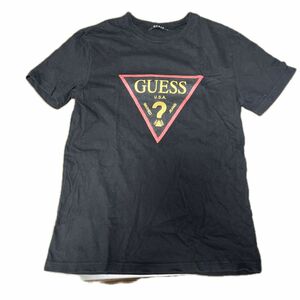 Tシャツ 半袖Tシャツ ブラック ロゴゲスguess Mサイズ