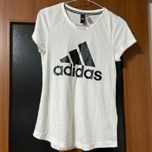 adidas アディダス 半袖Tシャツ ホワイト ビッグロゴ160サイズ